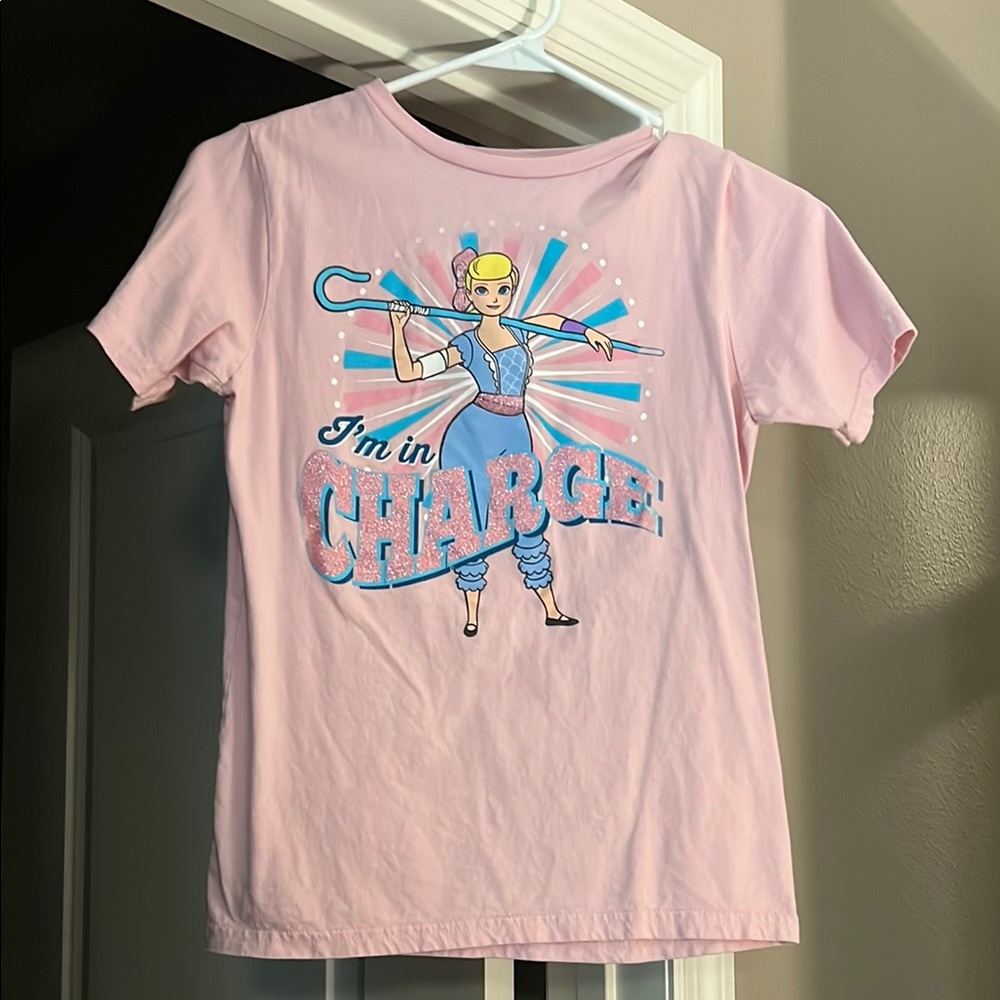 Kids Pink Bo Peep T-Shirt Size L